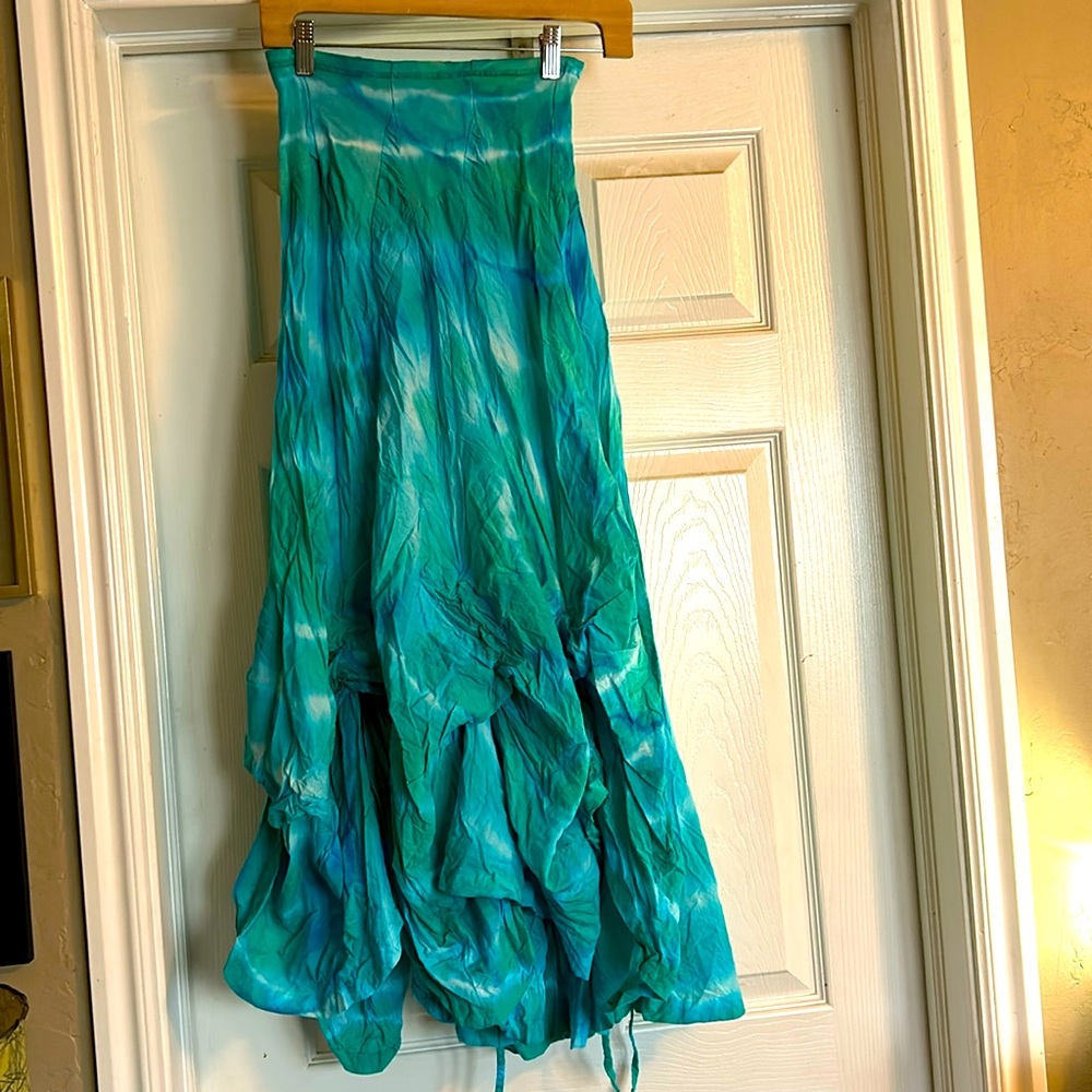 Season’s Los Angeles tie dye maxi skirt